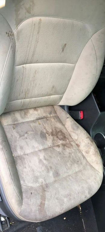 Before car detailing in Seneca, SC — example 4